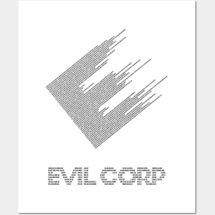 E corp (mr. Robot) Black Font Posters and Art